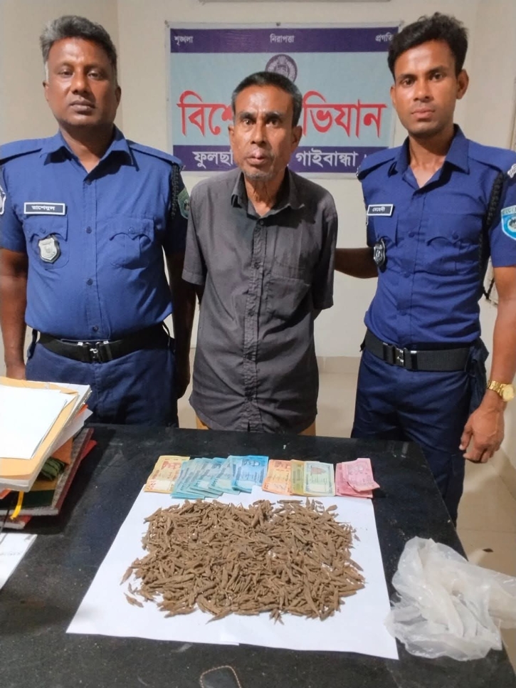 ফুলছড়িতে গাঁজা ও মাদক সহ আটক ১